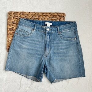 Women’s H&M Frayed Hem High Rise Mom Shorts